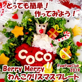 ベリーメリークリスマスディナー 犬ごはん レシピ 作り方 By Pawpawclub 楽天レシピ